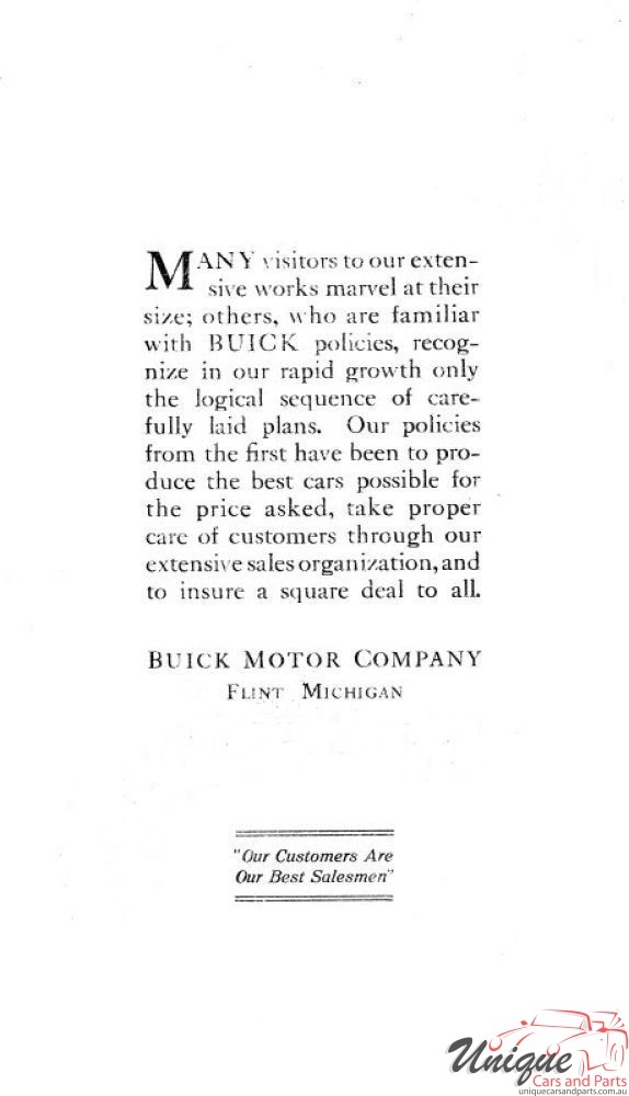 1910 Buick Specifications Brochure Page 15